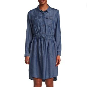 Time and Tru’s Soft Chambray Utility Shirt Dress